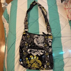 Vera bradley crossbody green/black/white